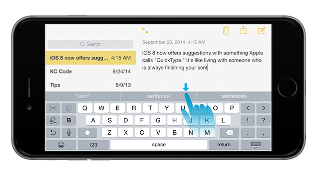 Hiding QuickType Suggestions On Your iOS 8 Device