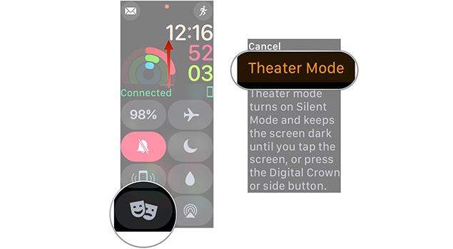 How To Access Notifications When Still In Theater Mode