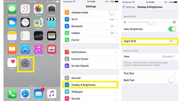 How To Use The Night Shift Feature in iPhone/iPad