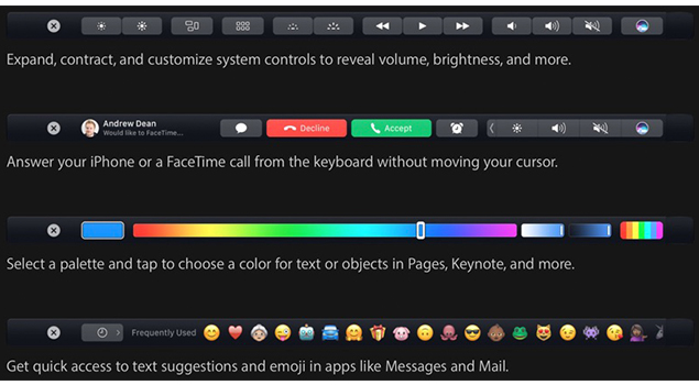 Different Options To Use Touch Bar With Mac App Store