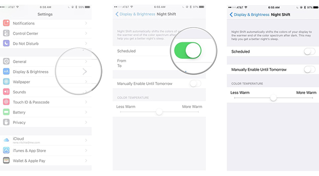 How To Use The Night Shift Feature in iPhone/iPad