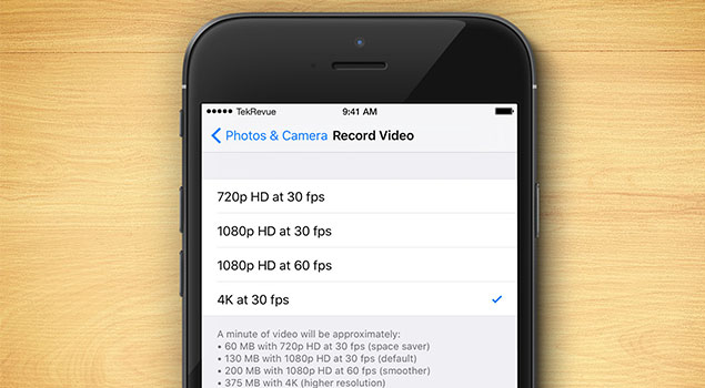 4K Video Recording On iPhone 6s - How It Works