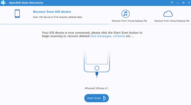 Syncios iOS Data Recovery - iPhone Recovery Software