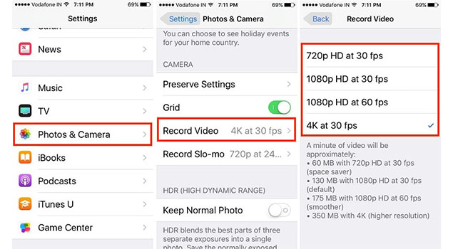 4K Video Recording On iPhone 6s - How It Works