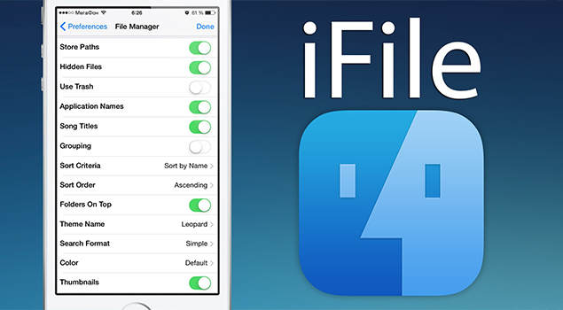 iFile - Best Jailbreak Tweaks for iOS 10