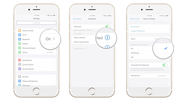 iOS 11 Tricks - Customizing Right & Left Airpods Shortcuts