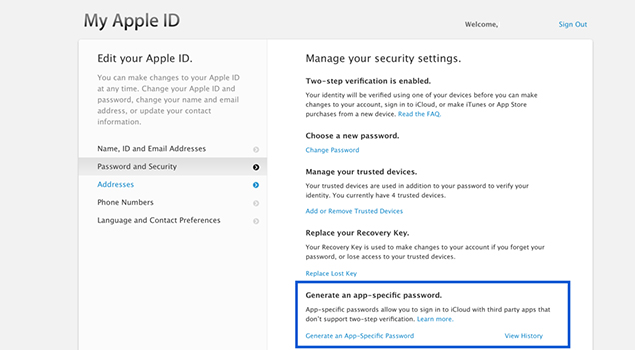 How To Set App-Specific Passwords Using iCloud