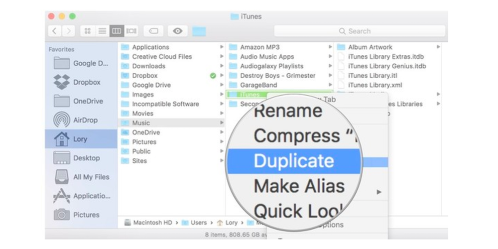 Creating A Temporary Backup When Needed-How To Create iTunes Library Backup