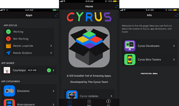 Cyrus Installer - Your Solution To Installing Tweaks On iOS 10 Without Jailbreak