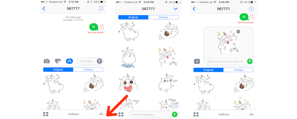 How To Get Into Full Screen Mode For Selection Purposes-Using Stickers & Apps In iOS 10 iMessage