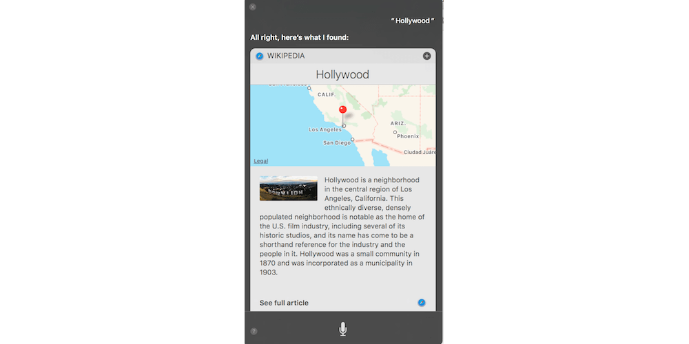 How You Can Pin The Siri Results In Notification Center -How You Can Use Siri On Your Mac