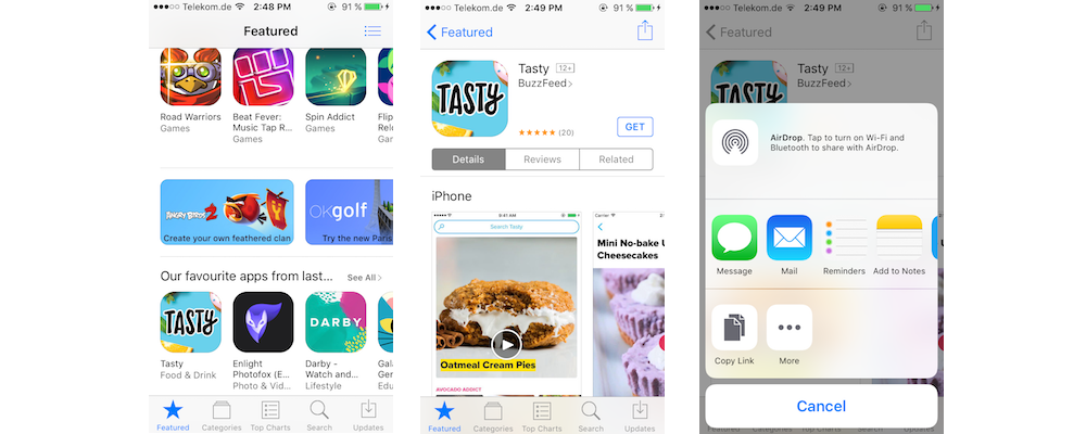 Sharing Content On App Store From Your iPhoneiPad-How You Can Save And Share Your App Store Content