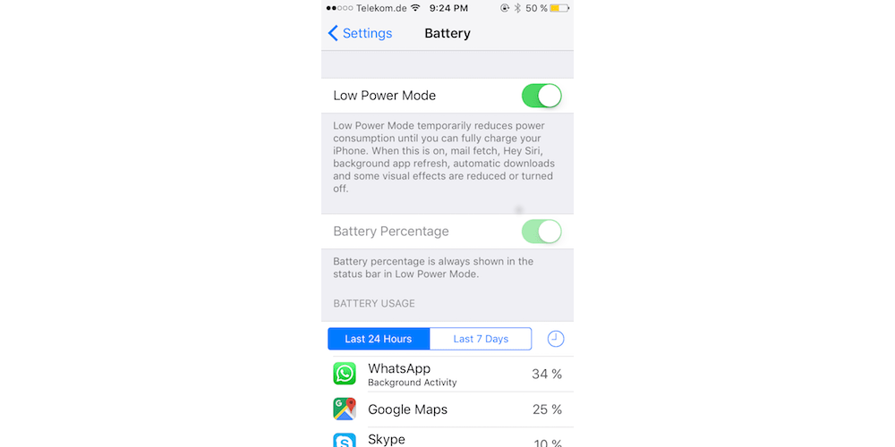 Use Your Device In Low Power Mode-Fixing The iOS 11 Battery Drain Problem