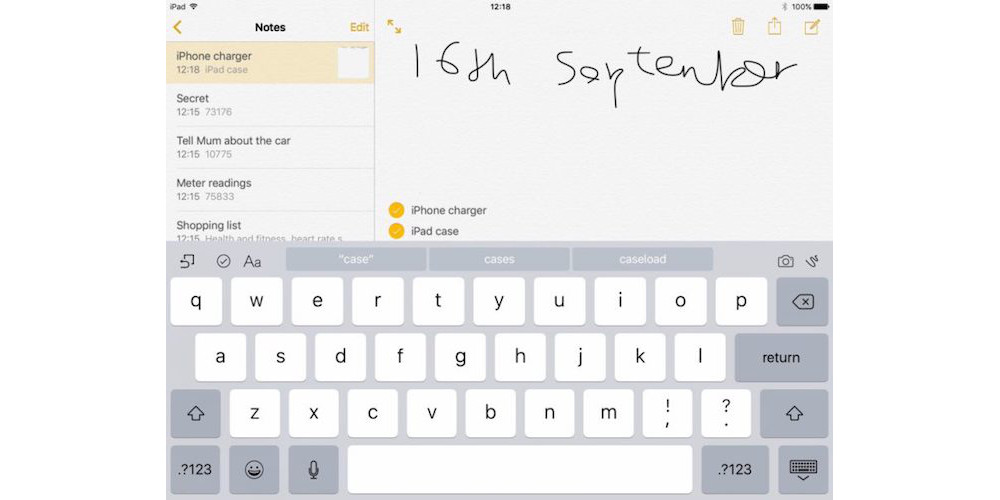 Notes-Best Handwriting Apps For iPad In 2018